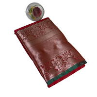 Sindhura Valli Pattu Border Saree