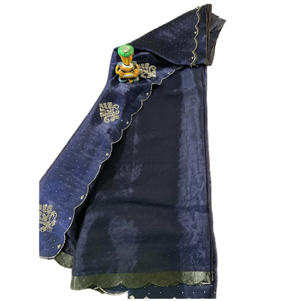 Neela Tara Butti Saree.