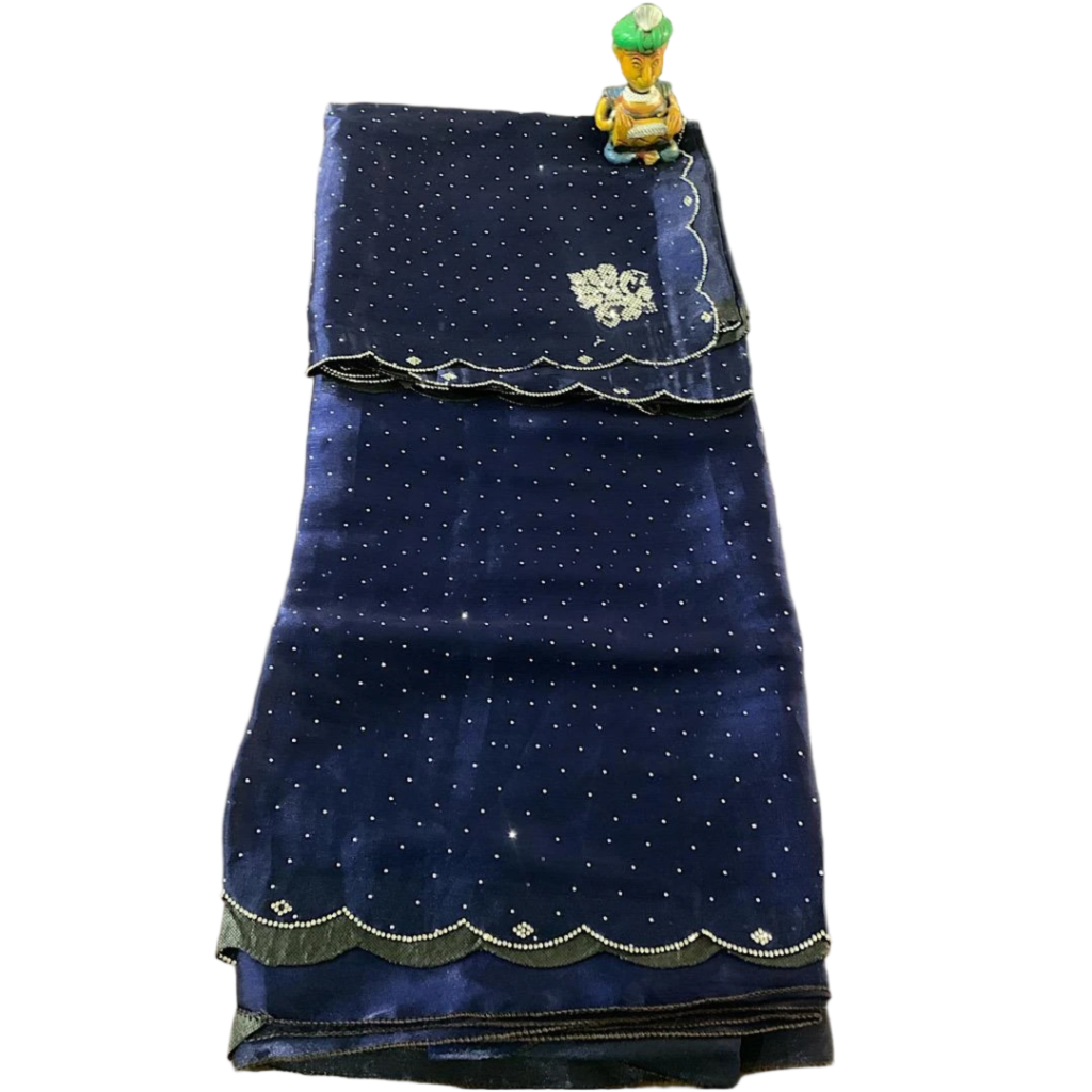 Neela Tara Butti Saree.