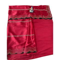 Zarkan Stone Work Border Saree.