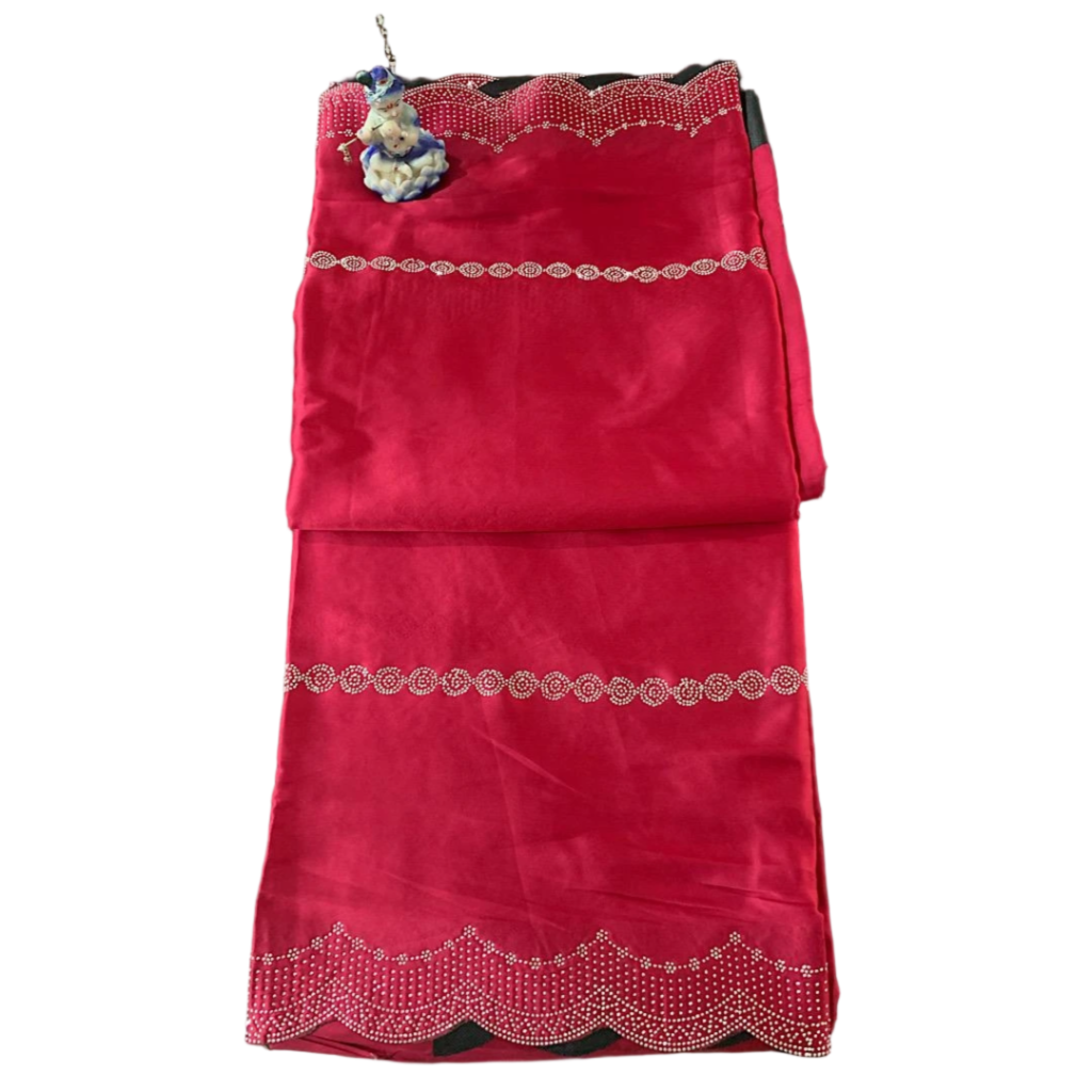 Zarkan Stone Work Border Saree.