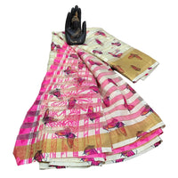 Butterfly Digital Print Saree