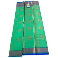 Purple Kanjeevaram Semi Pattu Silk Saree