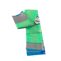Purple Kanjeevaram Semi Pattu Silk Saree