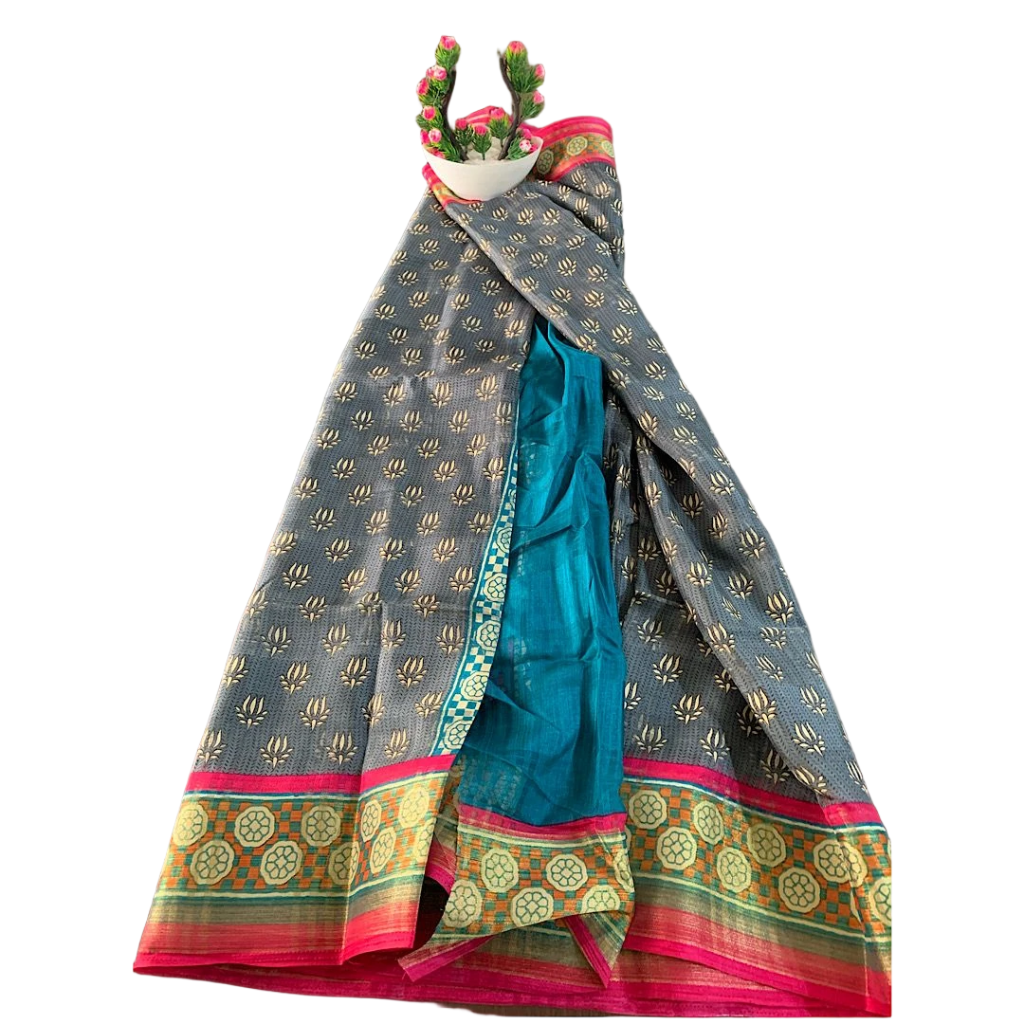 Chanderi silk-cotton blend Saree