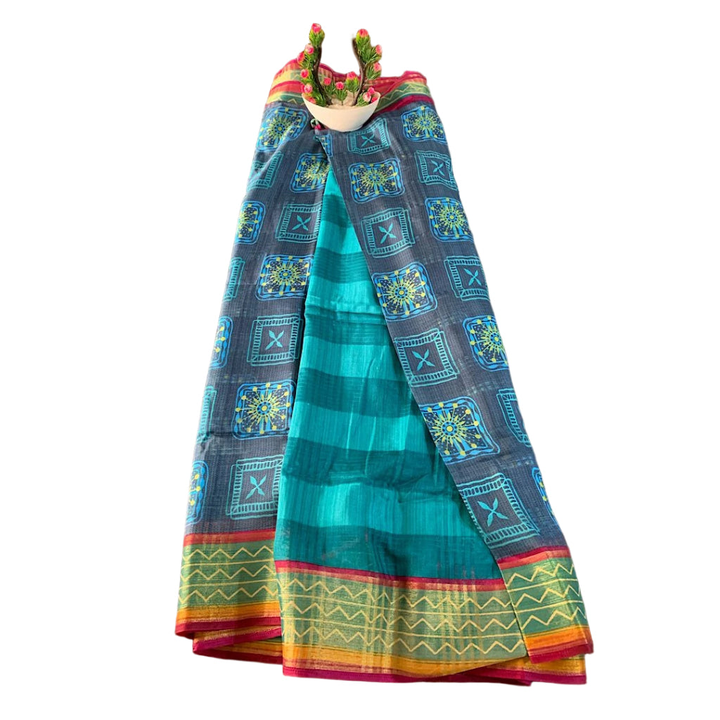 Chanderi silk-cotton blend Saree