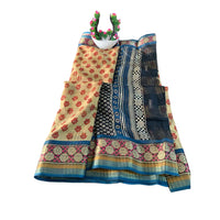 Chanderi silk-cotton blend Saree