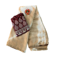 Crush Georgette Leaf Work Saree