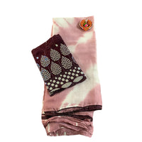 Crush Georgette Leaf Work Saree