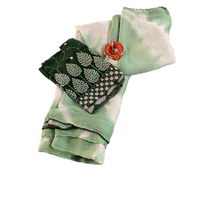 Crush Georgette Leaf Work Saree