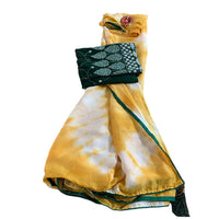 Crush Georgette Leaf Work Saree