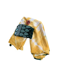 Crush Georgette Leaf Work Saree