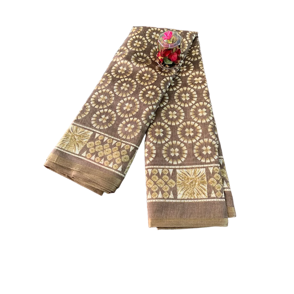 Chanderi silk-cotton blend Saree
