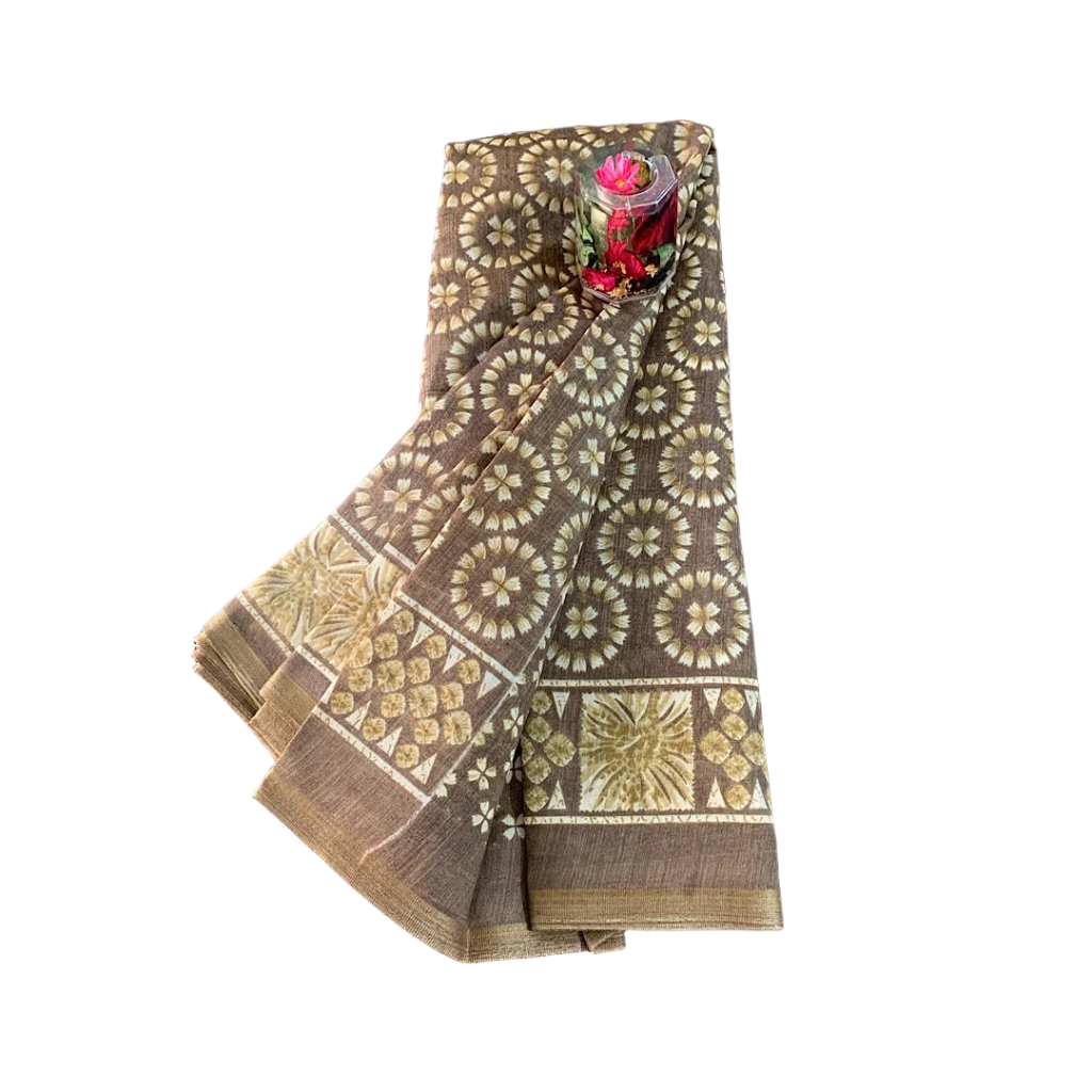Chanderi silk-cotton blend Saree