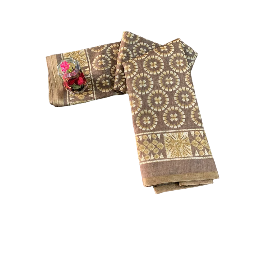 Chanderi silk-cotton blend Saree