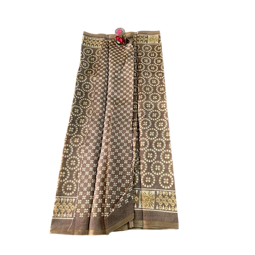 Chanderi silk-cotton blend Saree