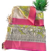 Kalamkari Cotton Silk Saree