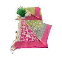 Kalamkari Cotton Silk Saree