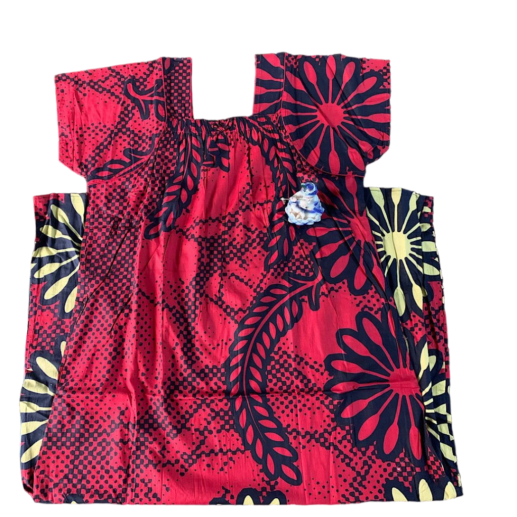 Crimson Bloom Aura Long Nighty