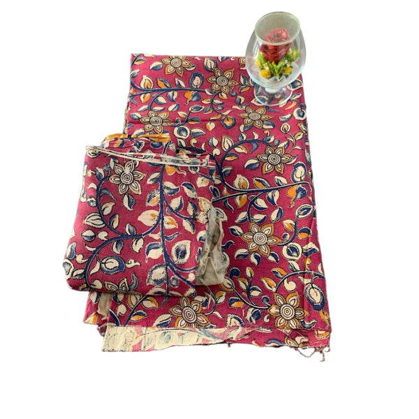 Printed Kalamkari Dress Material Set