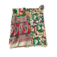 Printed Kalamkari Dress Material Set