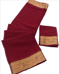 Rajini Amethyst Chiffon Saree