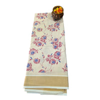 Nila Pushpa Kasavu saree