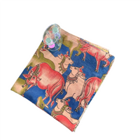 Nandi Kalamkari Unstitched Blouse Piece