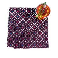 Kesari Leheriya Bloom Unstitched Blouse Piece