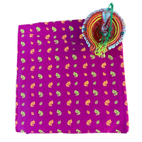 Kumkum Leaf Unistitched Blouse Piece
