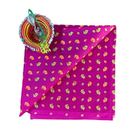 Kumkum Leaf Unistitched Blouse Piece