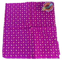 Amethyst Bloom Ethnic Unstitched Blouse Piece