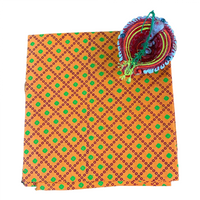 Kesari Leheriya Bloom Unstitched Blouse Piece