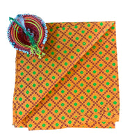 Kesari Leheriya Bloom Unstitched Blouse Piece