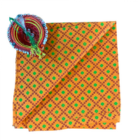 Kesari Leheriya Bloom Unstitched Blouse Piece