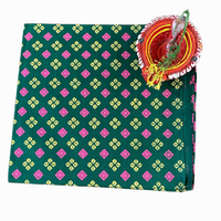 Teal Heritage Ethnic Unstitched Blouse Piece