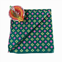 Teal Heritage Ethnic Unstitched Blouse Piece