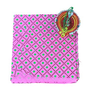 Gulabi Mayura Motif  Unstitched Blouse Piece
