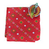 Sindura Bandhani Unstitched  Blouse Piece