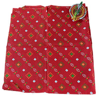 Sindura Bandhani Unstitched  Blouse Piece