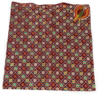 Maroon Mandala Mosaic Unstitched Blouse Piece