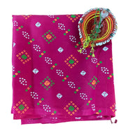 Sindura Bandhani Unstitched  Blouse Piece