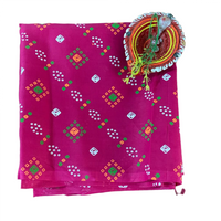 Sindura Bandhani Unstitched  Blouse Piece