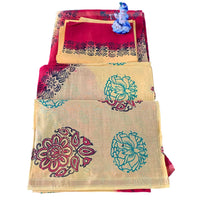 Kalamkari and Block Print Casual Saree.