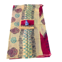 Kalamkari and Block Print Casual Saree.