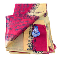 Kalamkari and Block Print Casual Saree.