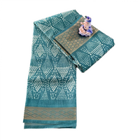 Bandhani-inspired Geometric Grid Saree