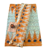 Mulmul Cotton Saree with Grid Pattern and Floral Bootis