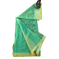 Chanderi Silk Floral Vine Saree