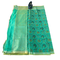 Chanderi Silk Floral Vine Saree